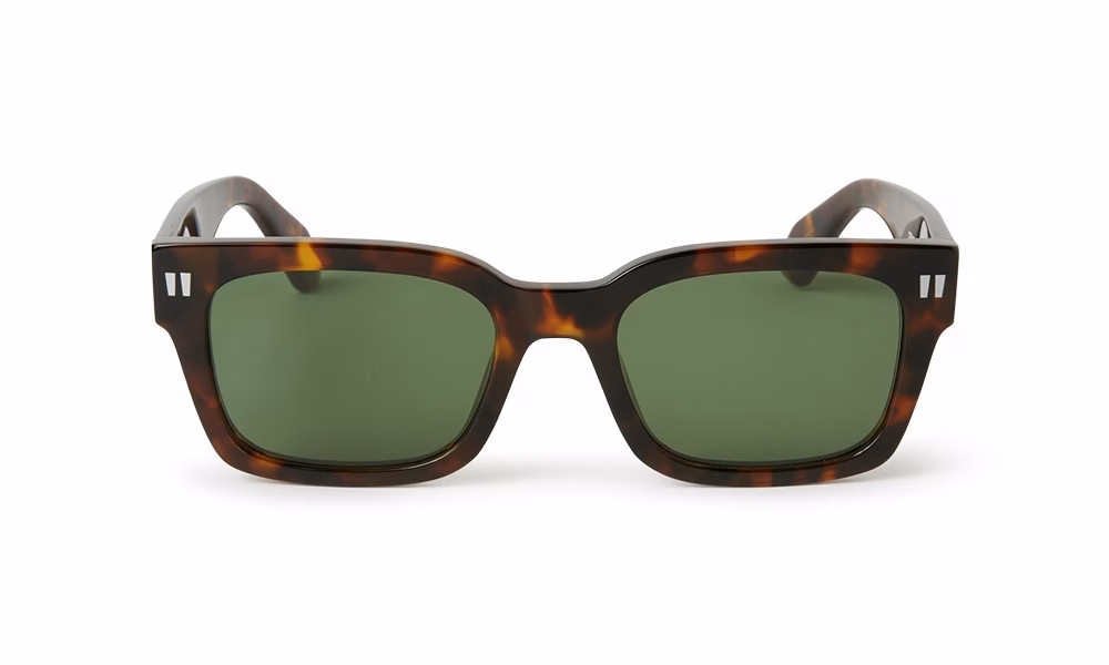 Off-White Midland Havana Green Off-White Midland Havana Green