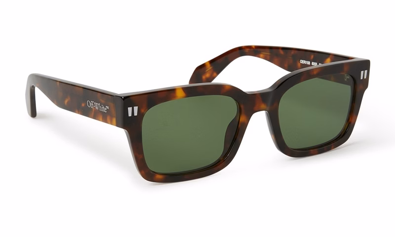 Off-White Midland Havana Green Off-White Midland Havana Green