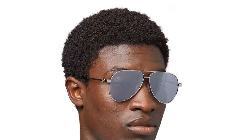 Off-White Ruston L Silver Silver Mirror Off-White Ruston L Silver Silver Mirror